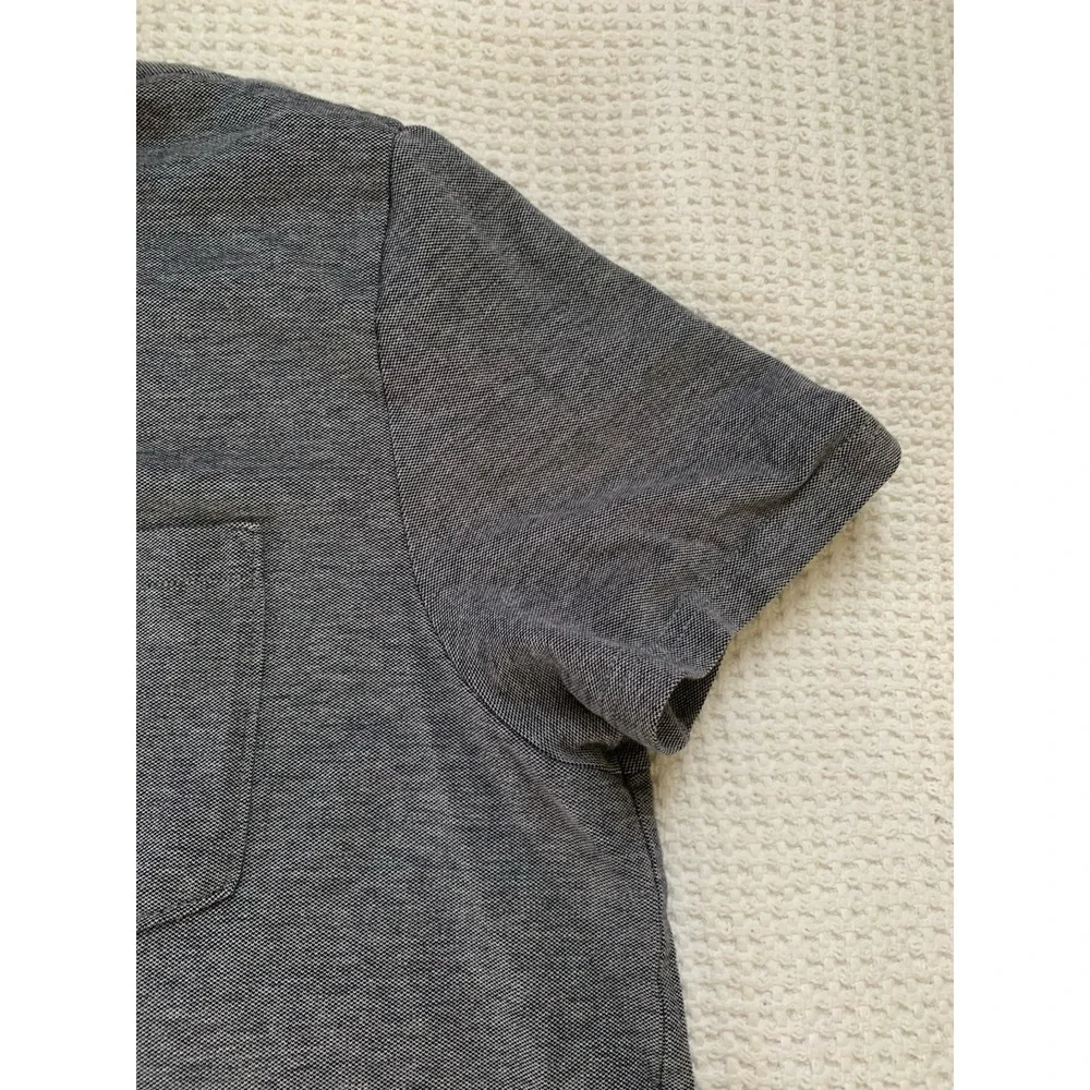 Banana Republic Performance Pique Pocket Polo Shirt‎ Mens XL Grey Heather BR+